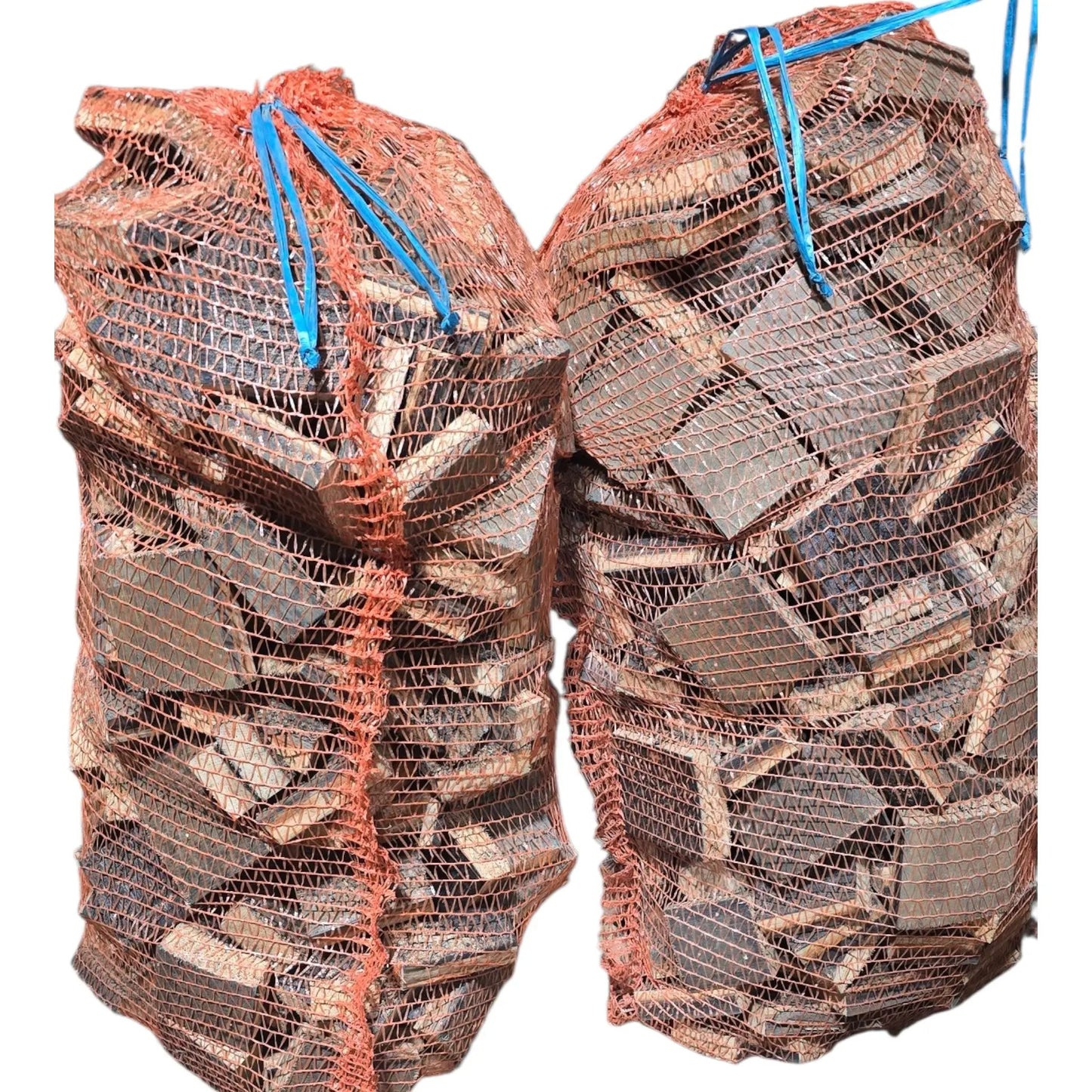 Whisky Barrel Firewood by Garden Crafty Barrel, premium oak from reclaimed barrels, 2 net bags