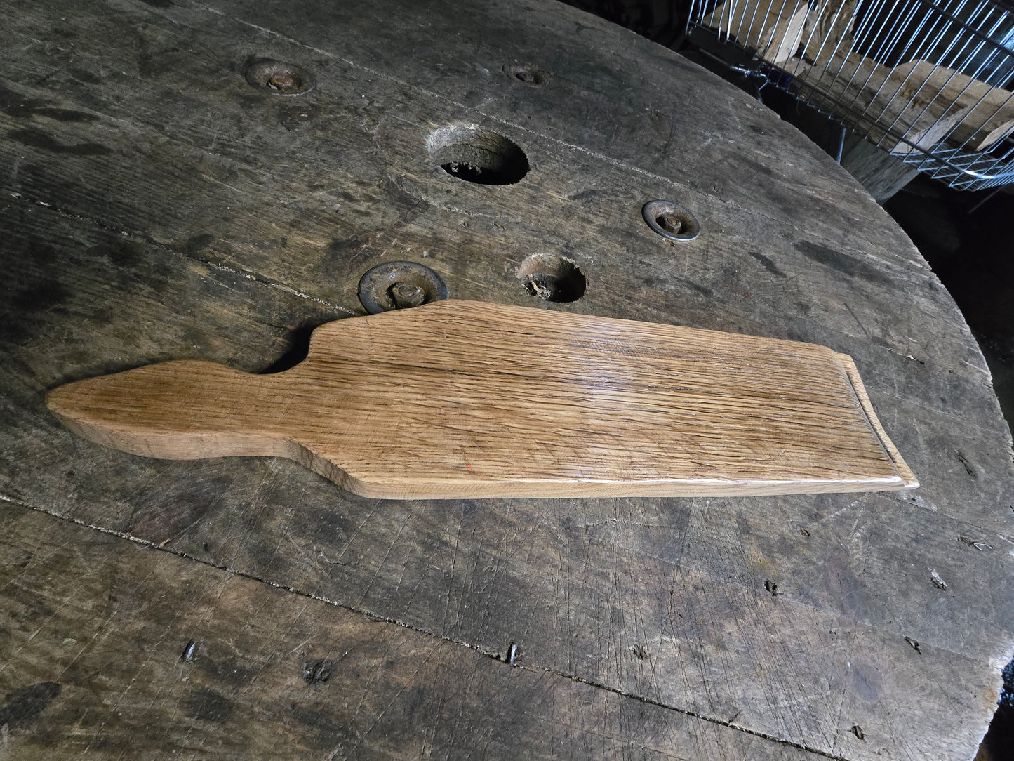 Handmade Oak Whisky Barrel Stave Serving Board - Food Safe