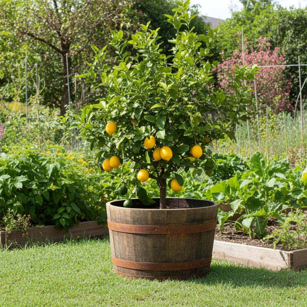 Half Whisky Barrel Planter by Garden Crafty Barrel