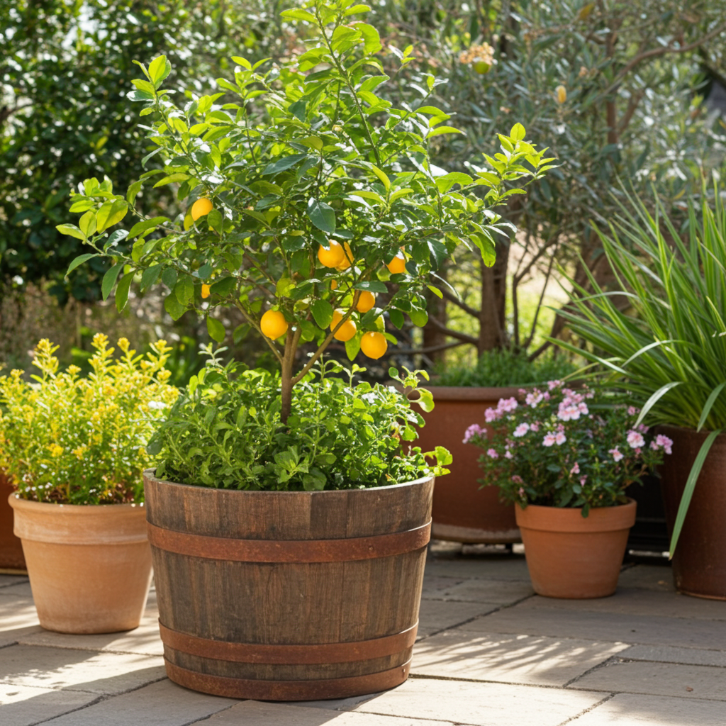 Half Whisky Barrel Planter by Garden Crafty Barrel