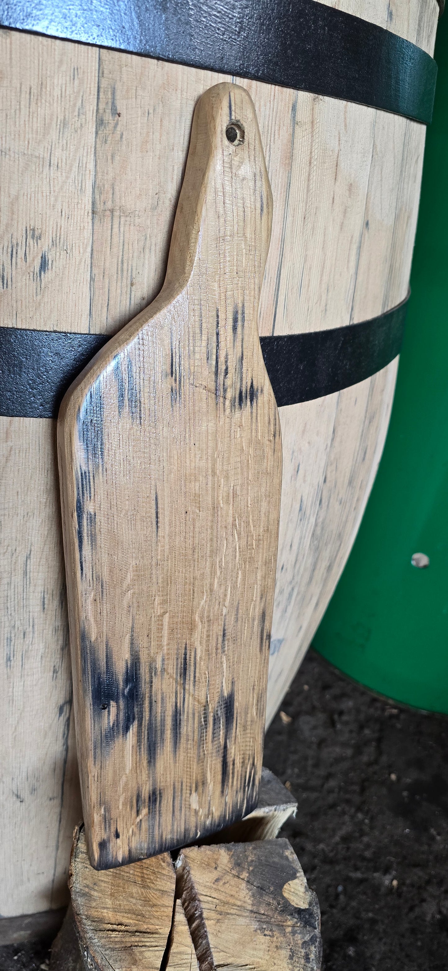 Handmade Oak Whisky Barrel Stave Serving Board - Food Safe